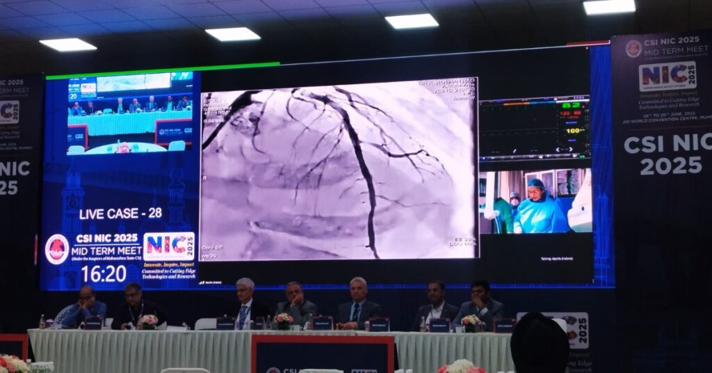 Live transmission of the first Made-in-India Shockwave MASON by Dr Sarita Rao