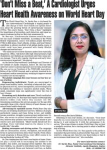 heart specialist in indore- Dr Sarita Rao