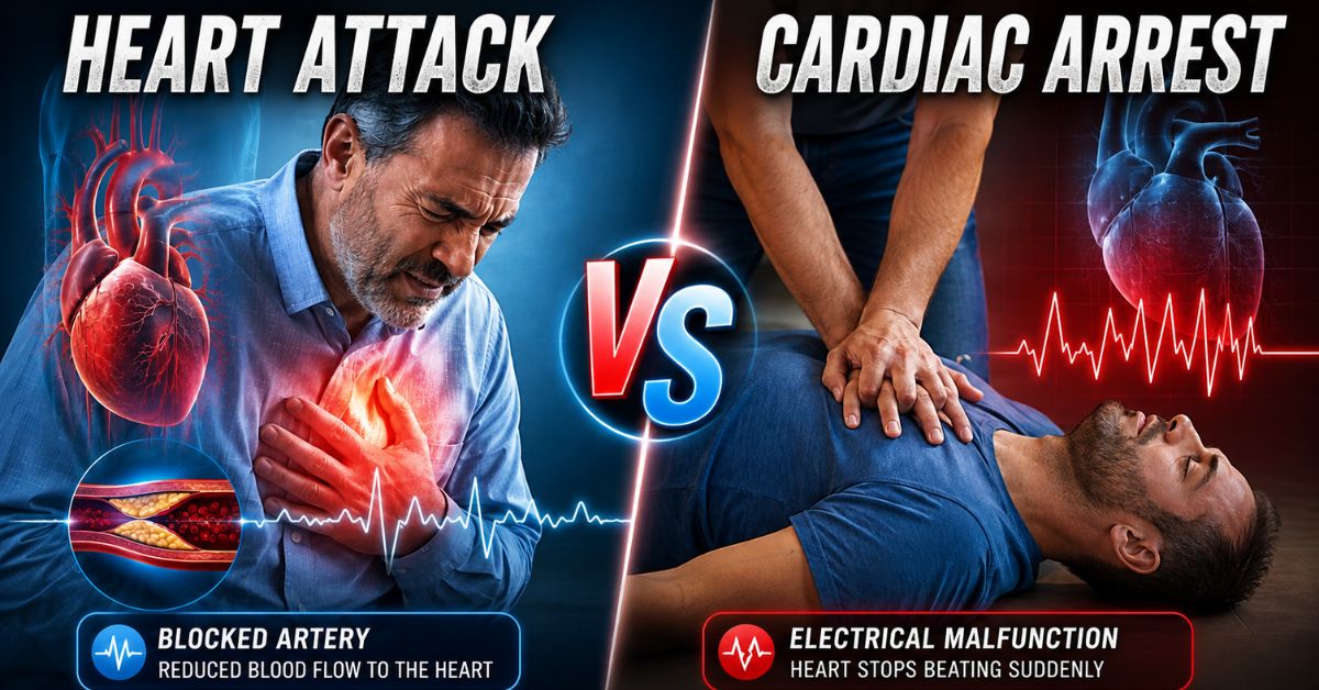Heart Attack vs Cardiac Arrest