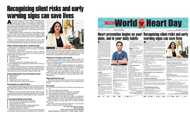 heart day - crdiologist dr sarita rao and dr roshan rao