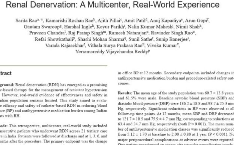 renal denervation