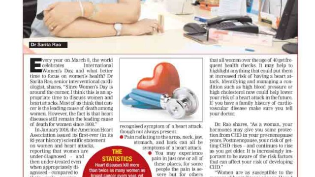 Dr Sarita Rao Best Women Cardiologist in India