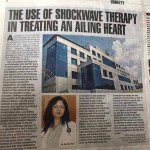 Newspaper cutting of Successful Rotashock using Shockwave Lithoplast done by at Apollo Hospitals Indore - Top Cardiologist in Indore