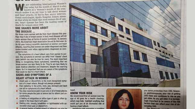 Dr Sarita Rao Women Cardiologist in India
