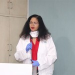 Dr. Sarita Rao - Interventional Cardiologist explaining about live case of News Cutting of Live Transcatheter Aortic Valve Implantation (TAVI)